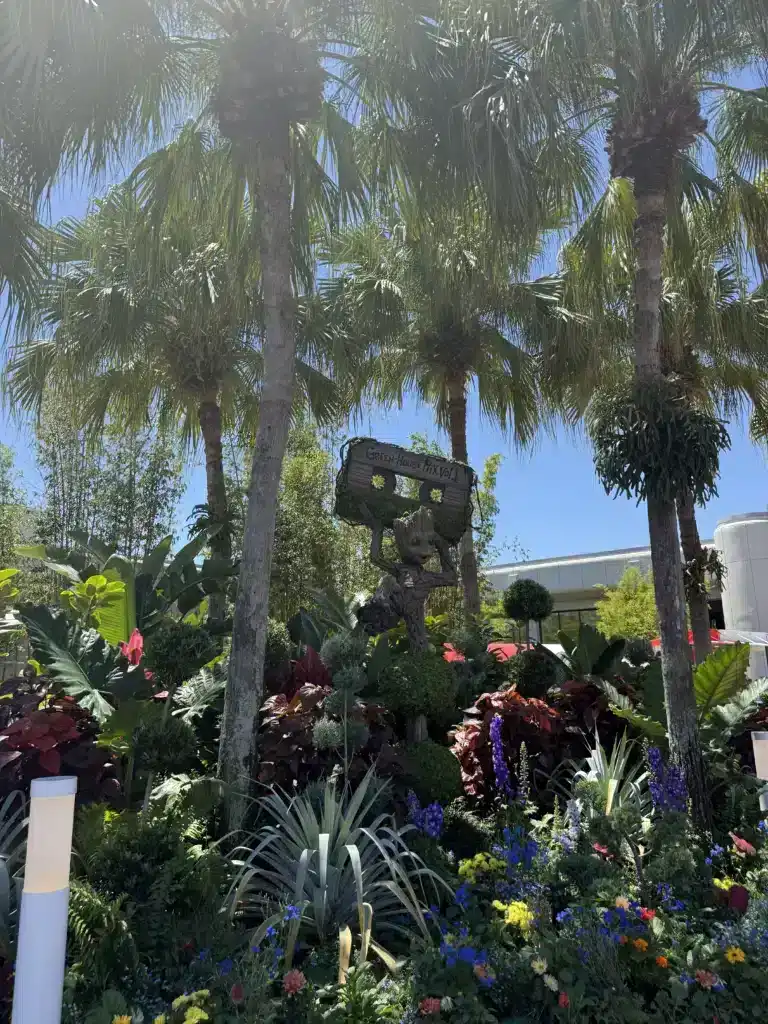 Groot Topiary near Cosmic Rewind in Epcot, Disney World