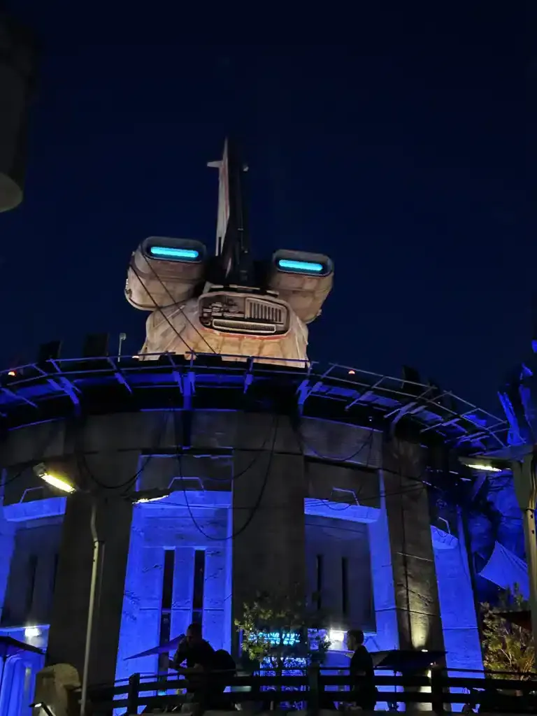 Galaxy's Edge at night, Hollywood Studios, Disney World 