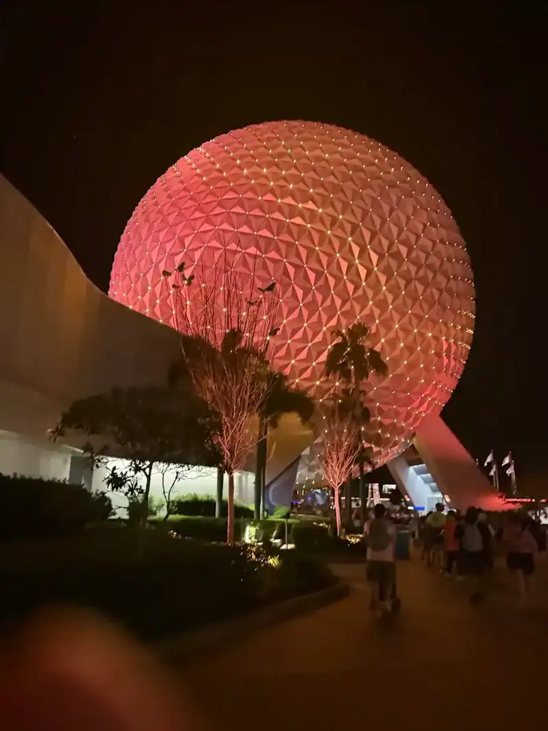 Epcot Globe at Night - featured